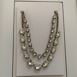 Stella & Ruby Sparkling Oval Crystal Necklace